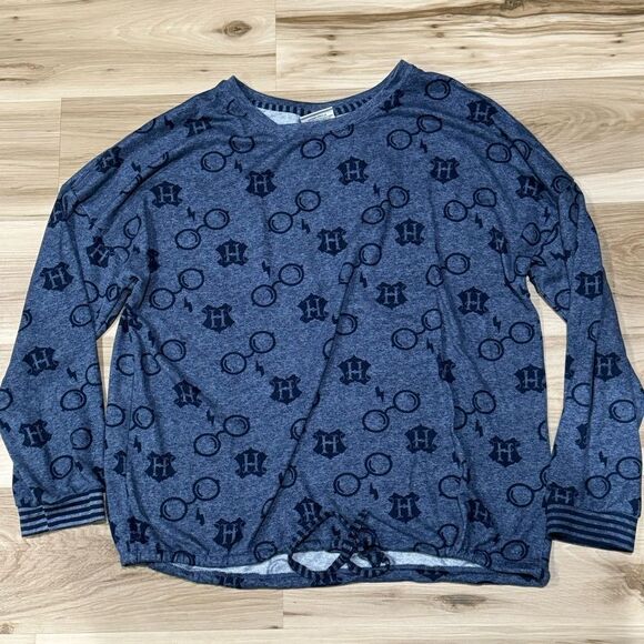 Harry Potter Blue Soft Pullover Lightweight Sweatshirt Top Women’s XL - Picture 1 of 2